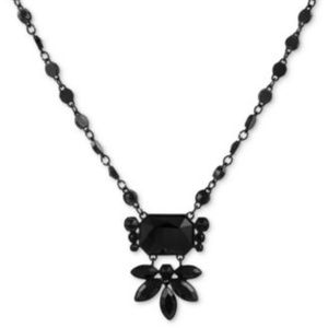 GUESS Black-Tone Jet Stone Statement Black necklac 2 FOR $10.00